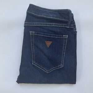Guess Women’s Skinny Cropped Jeans Dark Blue Size 27